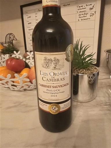 Languedoc ja Roussillon Pays d'Oc Les Ormes de Cambras Cabernet Sauvignon 2024
