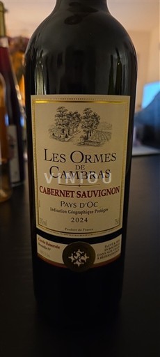 Linguadoca e Rossiglione Paese d'Oc Les Ormes de Cambras Cabernet Sauvignon 2024