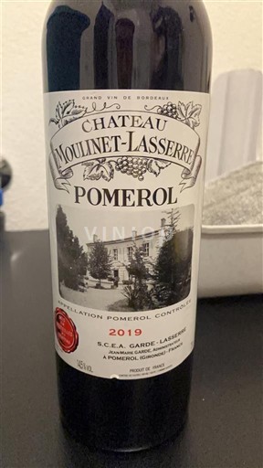 Bordeaux Pomerol Château Moulinet-Lasserre 2019