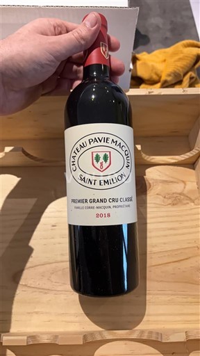 Bordeaux Saint-Émilion Premier Grand Cru Classé Château Pavie Macquin 2018