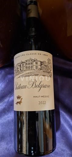 Bordeaux Haut-Médoc Grand Cru Château Belgrave 2022