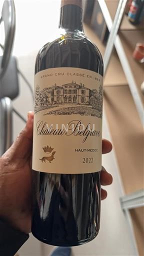 Vin Rouge sec Château Belgrave 2022 France Bordeaux Haut-Médoc AOC Grand Cru