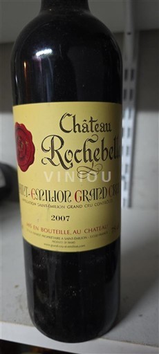 Bordeaux Saint-Émilion Grand Cru Grand Cru Château Rochebelle 2007