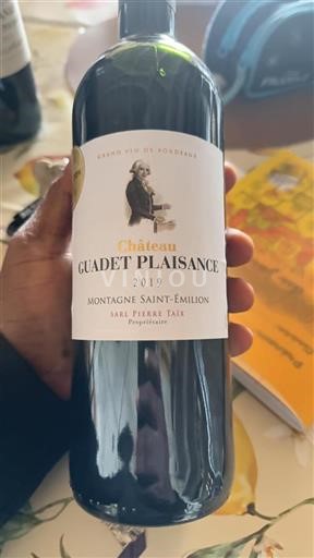 Bordeaux Montagne-saint-émilion Château Guadet Plaisance 2019