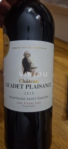 Bordéus Montagne-saint-émilion Château Guadet Plaisance 2019