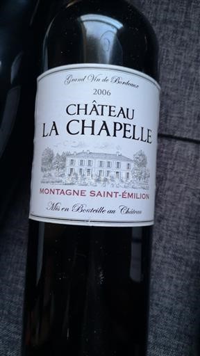 Bordeaux Montagne-Saint-Émilion Château La Chapelle 2006