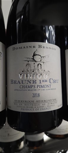 Burgundi Beaune Premier Cru Domaine Besson Champs Pimont 2018