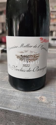 Dolina Loare Saint-Nicolas-De-Bourgueil Domaine Mellier de l'Epaissière 2022