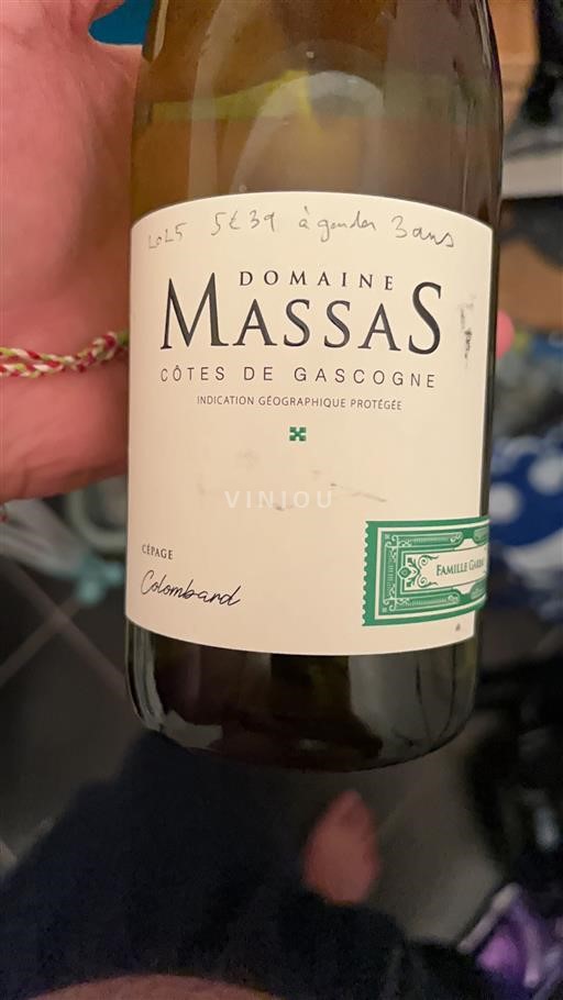 South West Côtes de Gascogne Domaine Massas Non-Vintage