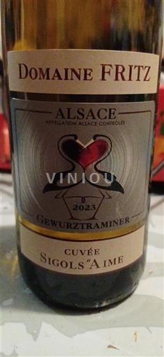 Alsace Grand Cru Domaine FRITZ Sigols'Aime 2023