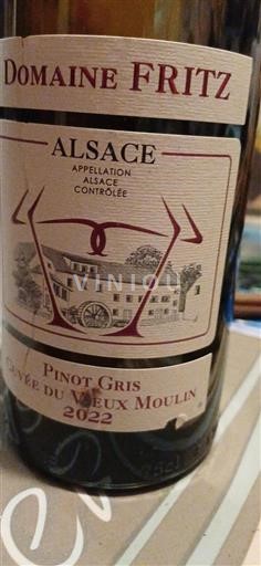 Alsace Grand Cru Domaine FRITZ du Vieux Moulin 2022