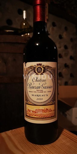 Bordeaux Margaux Grand Cru Château Rauzan-Gassies 2010