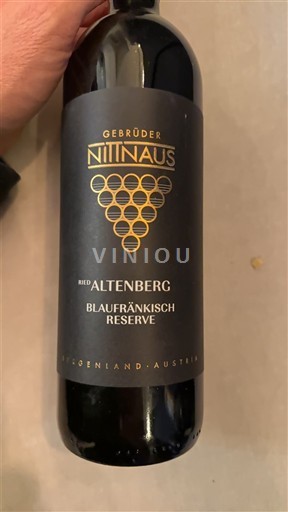 Gradišce Ni doloceno Gebrüder Nittnaus Ried Altenberg Blaufränkisch Reserve 2022