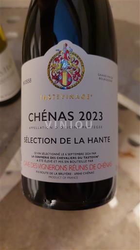 Beaujolais Chénas Cave des Vignerons Réunis de Chénas Sélection de la Hante 2023
