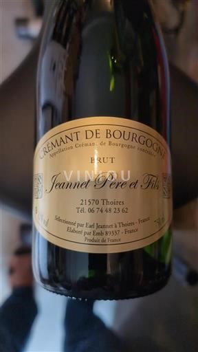 Burgundsko Crémant de Bourgogne Jeannet Père et Fils Neročník
