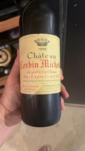 Bordéus Saint-Émilion Grand Cru Grand Cru Château Corbin Michotte 1988