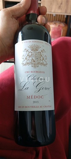 Bordeaux Médoc Cru Bourgeois Château La Gorce 2013