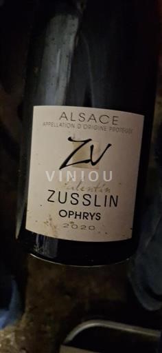 Alsace Grand Cru Valentin Zusslin Ophrys 2020