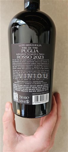 Pouilles Lupo Meraviglia Tre di Tre 2023