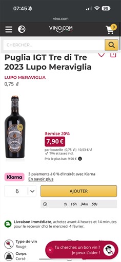 Apulia No especificado Lupo Meraviglia Tre di Tre 2023