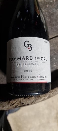 Borgoña Pommard Premier Cru Domaine Guillaume Baduel Les Saussilles 2019