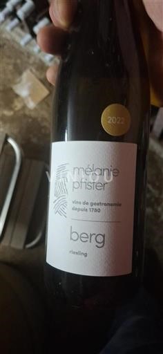 Alsace Grand Cru Mélanie Pfister Berg 2022