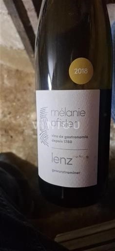 Alzacija Gewürztraminer Grand Cru Mélanie Pfister Lenz 2018