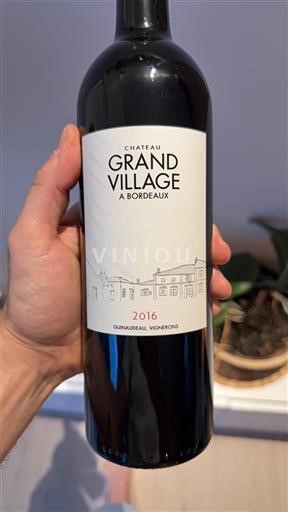 Bordeaux Bordeaux Supérieur Château Grand Village 2016