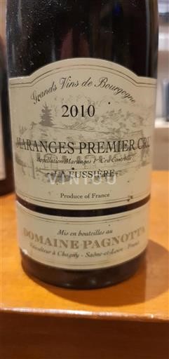 Burgundy Maranges Premier Cru Domaine Pagnotta La Fussière 2010