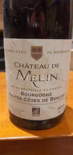 Burgund Hautes Côtes de Beaune Château Melin 2013