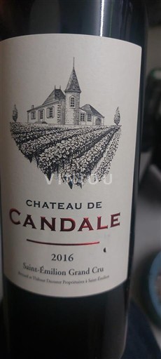 Bordeaux Saint-Émilion Grand Cru Grand Cru Château Candale 2016