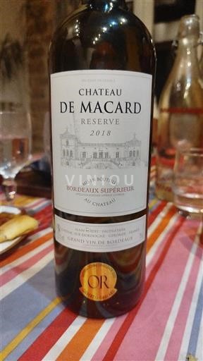 Bordeaux Bordeaux superiore Château Macard Reserve 2018