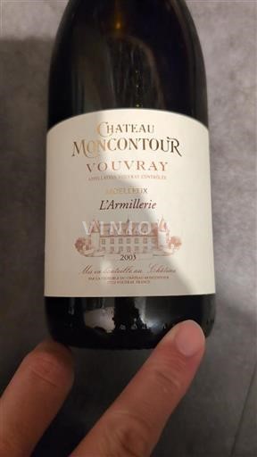 Loirevallei Vouvray Château Moncontour L'Armillerie 2003