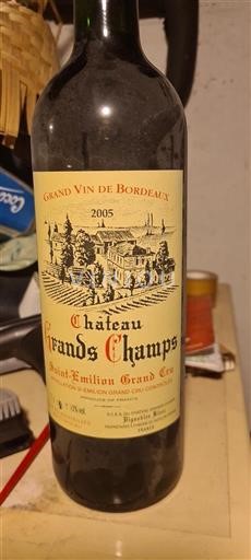 Bordeaux Saint-Émilion Grand Cru Grand Cru Château Grands Champs 2005