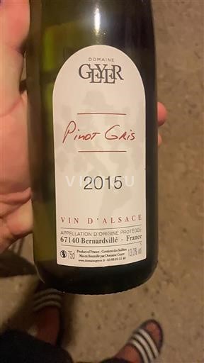 Alsace Grand Cru Domaine Geyer Pinot Gris 2015