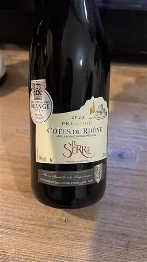 Rhônen laakso Côtes-du-rhône Le Serre Prestige 2023