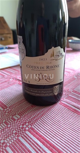 Vallée du Rhône Côtes-du-rhône Le Serre Prestige 2023