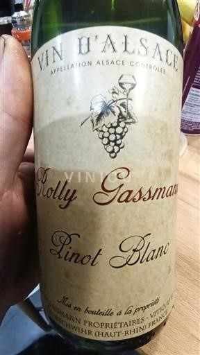 Alsace Pinot blanc Rolly Gassmann 2017