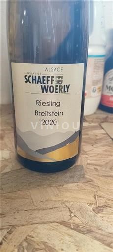 Alsazia Grand Cru Domaine Schaeffer-Woerly Breitstein 2020