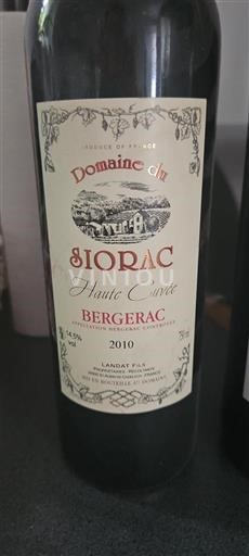 Southwest Bergerac Domaine Siorac Haute 2010
