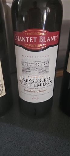 Bordeaux Puisseguin-Saint-Émilion Chantet Blanet 2018