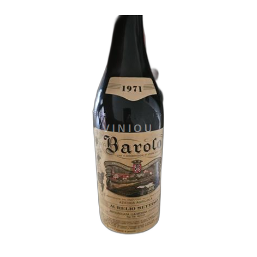 Piedmont Wines Barolo Azienda Agricola Aurelio Settimo 1971