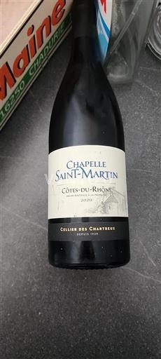 Údolí Rhôny Côtes-du-Rhône Chapelle Saint-Martin 2020