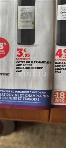 Sud-Ovest Côtes-du-marmandais Domaine Bonnet 2024