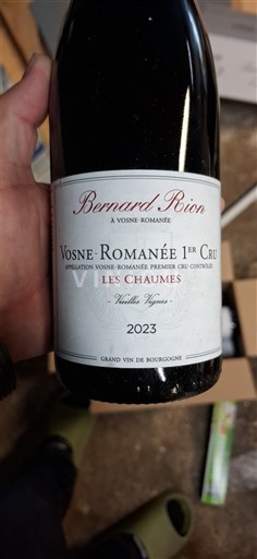 Burgundia Vosne-Romanée Premier Cru Bernard Rion Les Chaumes Vieilles Vignes 2023