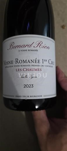 Bourgondië Vosne-Romanée Premier Cru Bernard Rion Les Chaumes Vieilles Vignes 2023