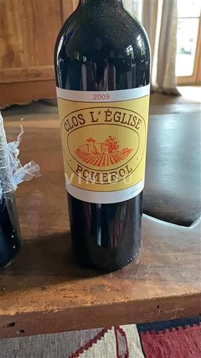 Bordeaux Pomerol Clos L'Église 2009