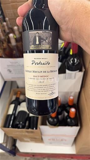 Vin Rouge sec Portraits Château Moulin de La Bridane 2014 France Bordeaux Haut-Médoc AOC