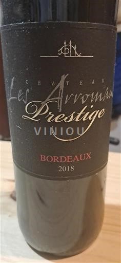 Bordéus Château Les Arromans Prestige 2018
