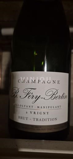 Champaña Champán B. Féry-Bertin Brut Tradition Sin añada